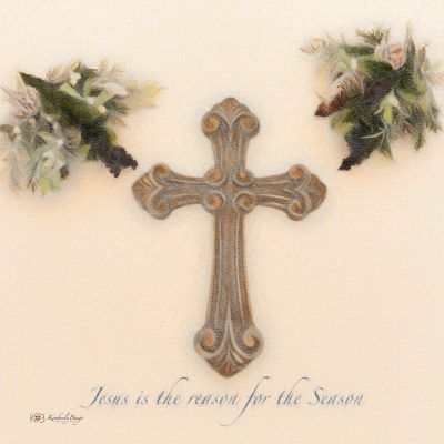 Christmas Cross, Fine Art Print